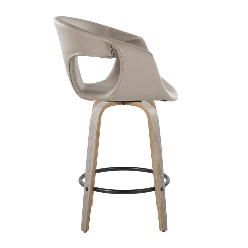 Curva 26" Fixed-Height Counter Stool - Set of 2