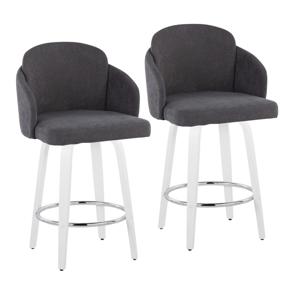 Dahlia 26" Fixed-Height Counter Stool - Set of 2