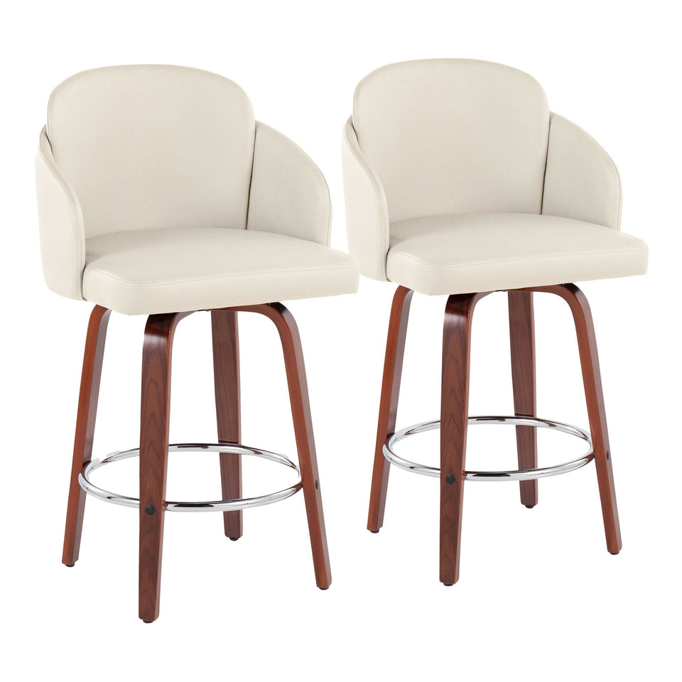 Dahlia 26" Fixed-Height Counter Stool - Set of 2