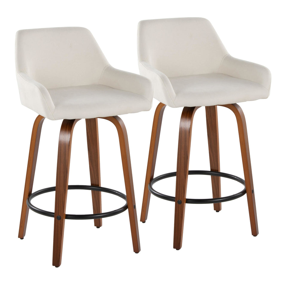 Daniella 26" Fixed-Height Counter Stool - Set of 2