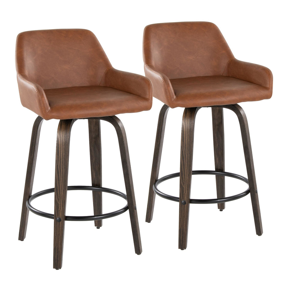 Daniella 26" Fixed-Height Counter Stool - Set of 2