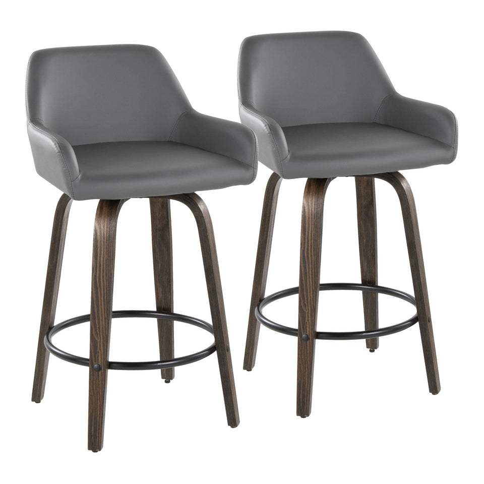 Daniella 26" Fixed-Height Counter Stool - Set of 2
