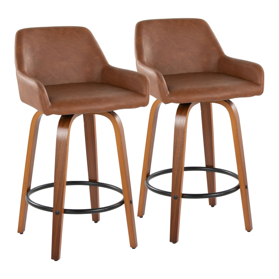 Daniella 26" Fixed-Height Counter Stool - Set of 2