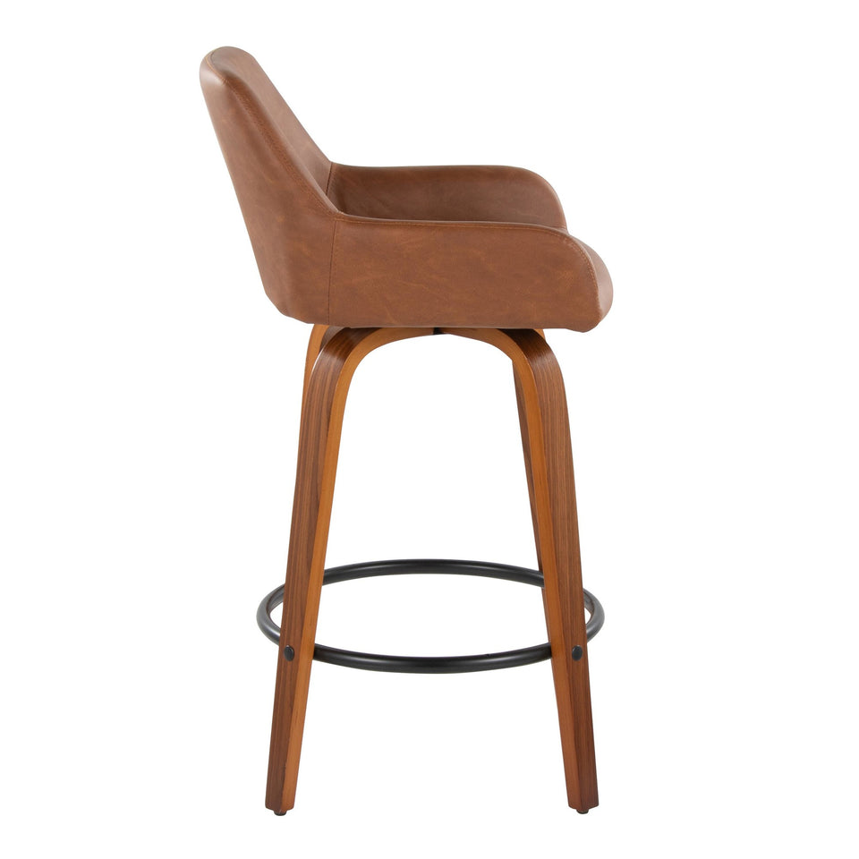Daniella 26" Fixed-Height Counter Stool - Set of 2
