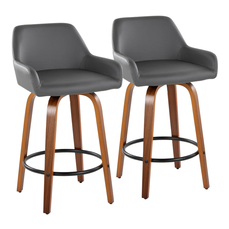 Daniella 26" Fixed-Height Counter Stool - Set of 2