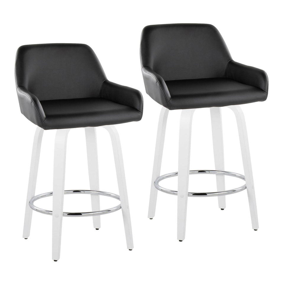 Daniella 26" Fixed-Height Counter Stool - Set of 2