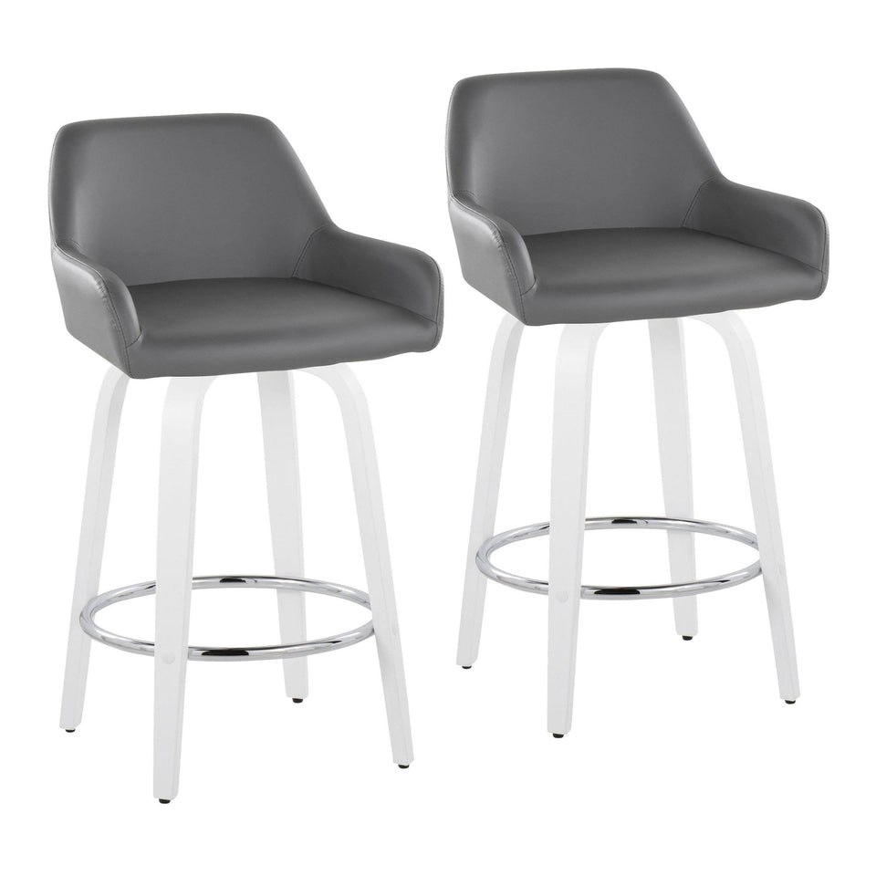 Daniella 26" Fixed-Height Counter Stool - Set of 2