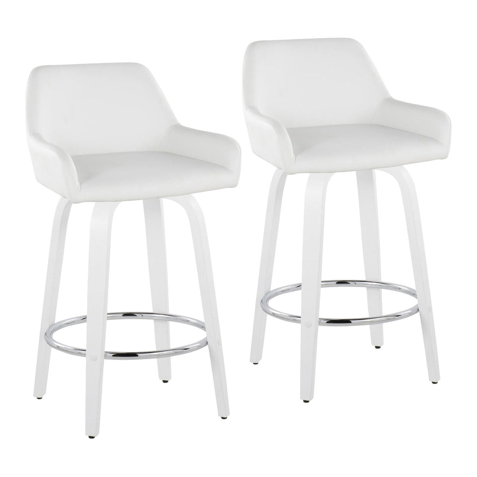 Daniella 26" Fixed-Height Counter Stool - Set of 2