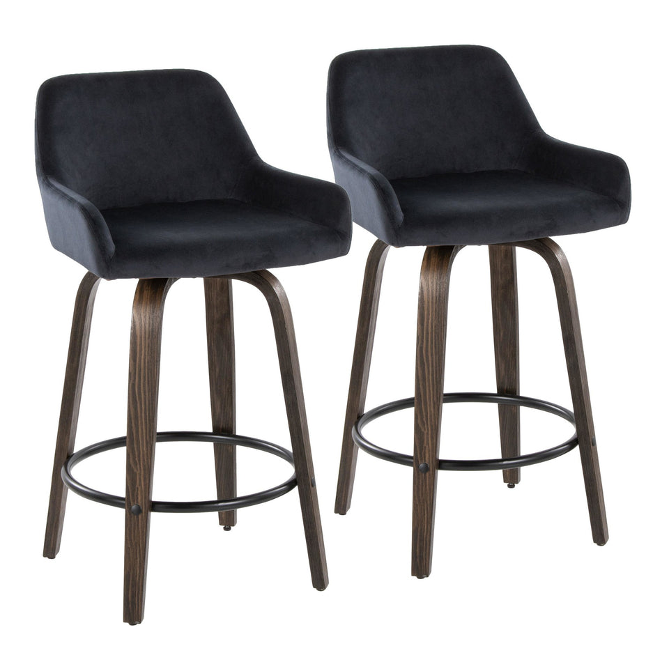 Daniella 26" Fixed-Height Counter Stool - Set of 2