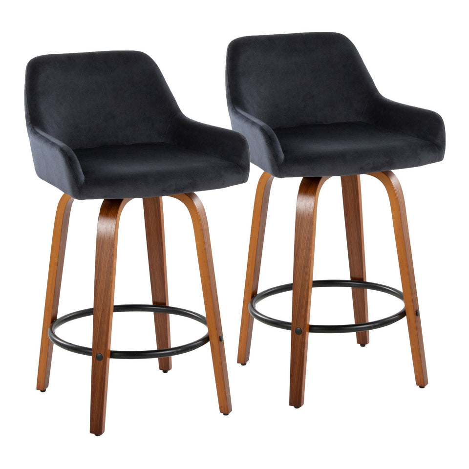 Daniella 26" Fixed-Height Counter Stool - Set of 2