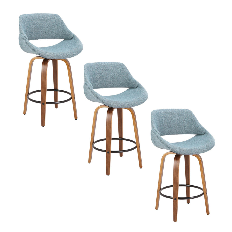 Fabrico 26" Fixed-Height Counter Stool - Set of 3