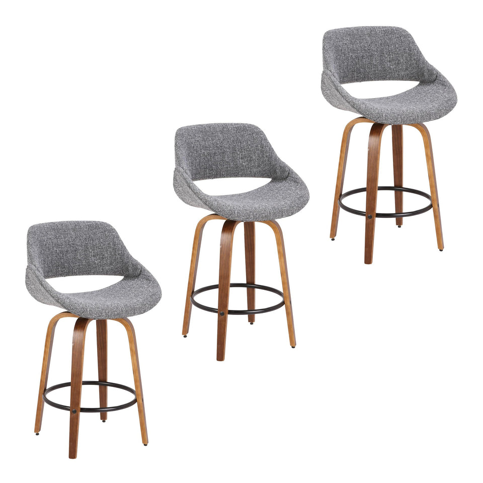 Fabrico 26" Fixed-Height Counter Stool - Set of 3