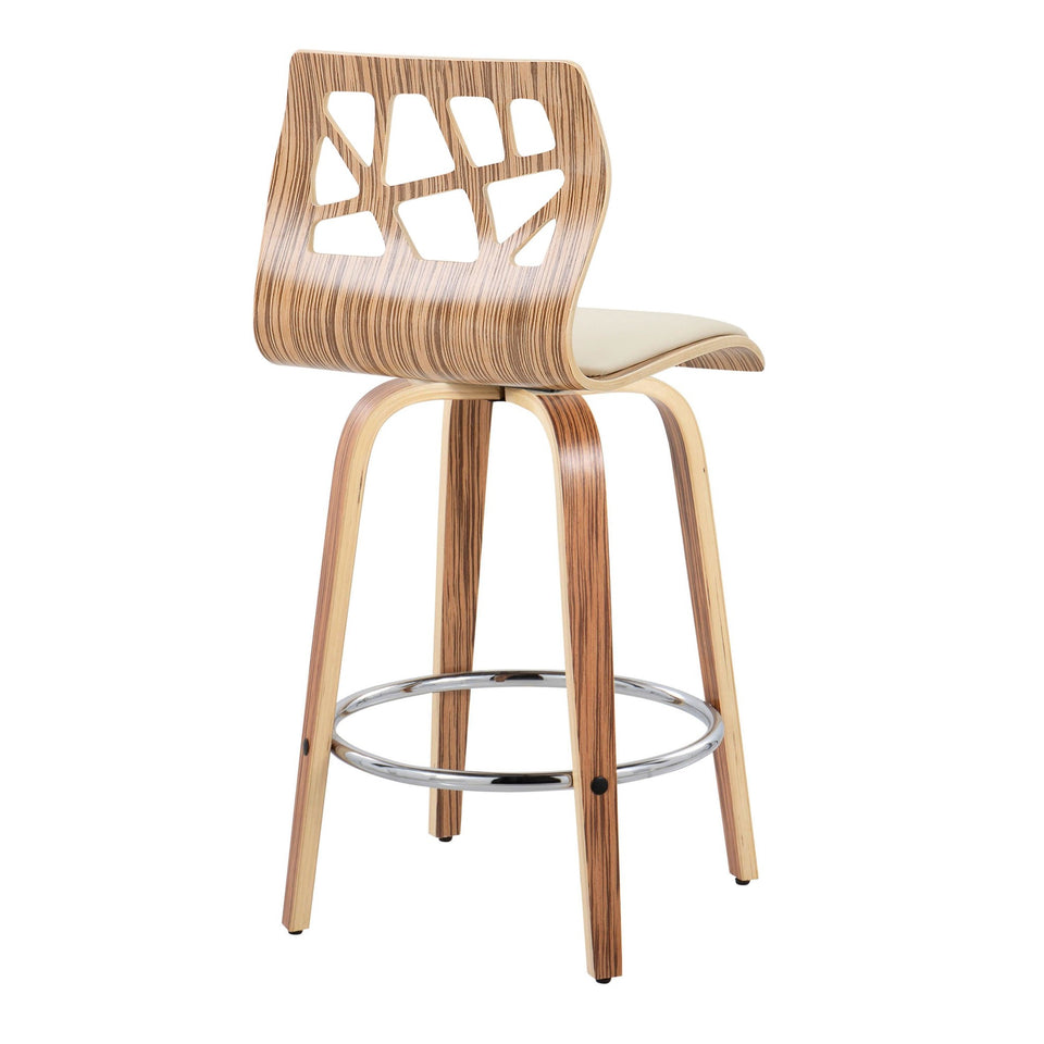 Folia 26" Fixed-Height Counter Stool - Set of 2