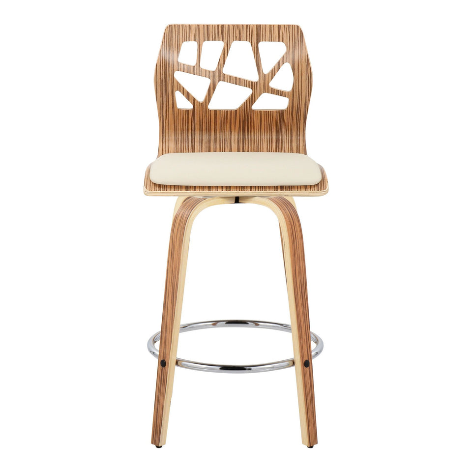 Folia 26" Fixed-Height Counter Stool - Set of 2