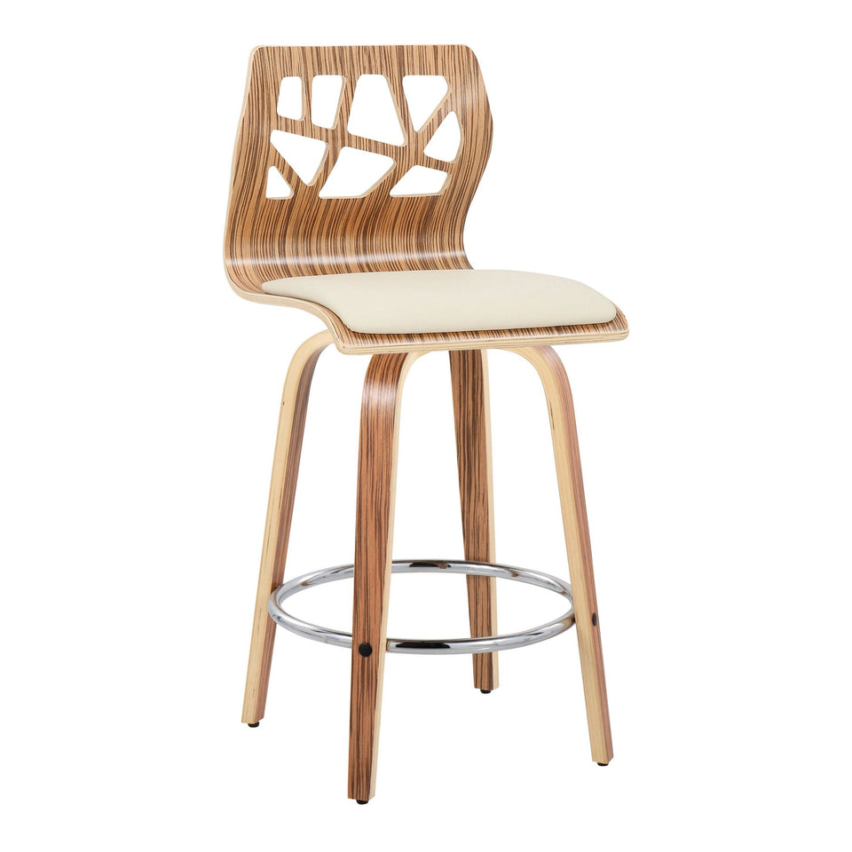 Folia 26" Fixed-Height Counter Stool - Set of 2