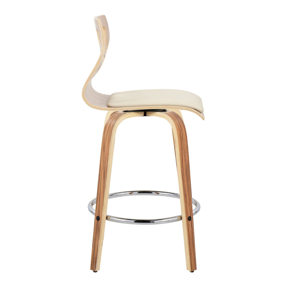 Folia 26" Fixed-Height Counter Stool - Set of 2