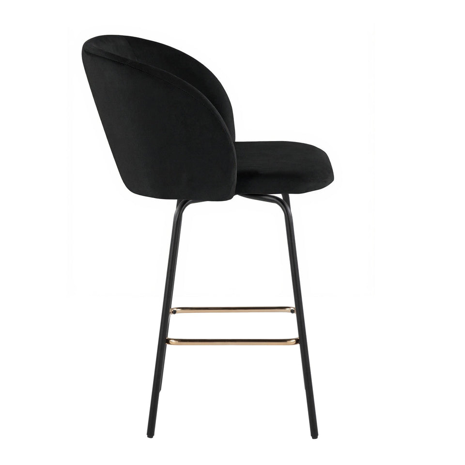 Fran 26" Swivel Fixed-Height Counter Stool - Set of 2
