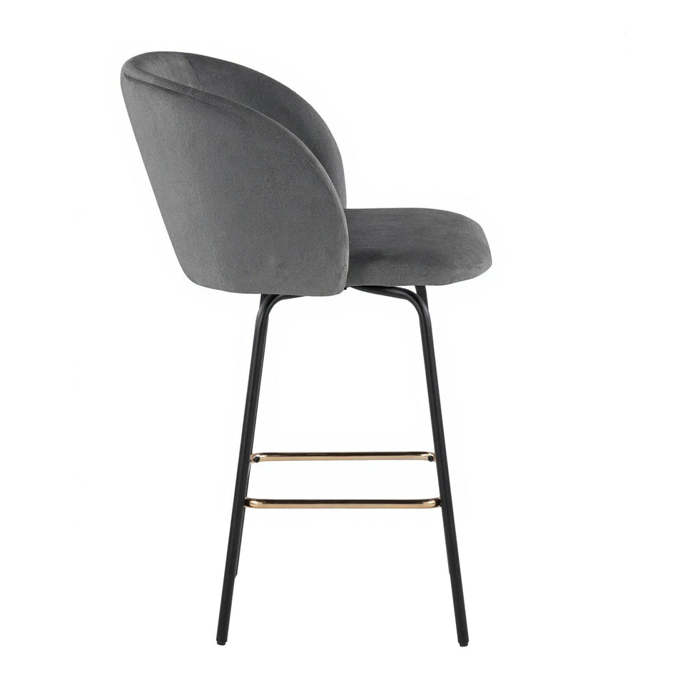 Fran 26" Swivel Fixed-Height Counter Stool - Set of 2