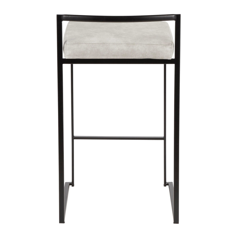 Fuji Stacker 26" Fixed-Height Counter Stool - Set of 3