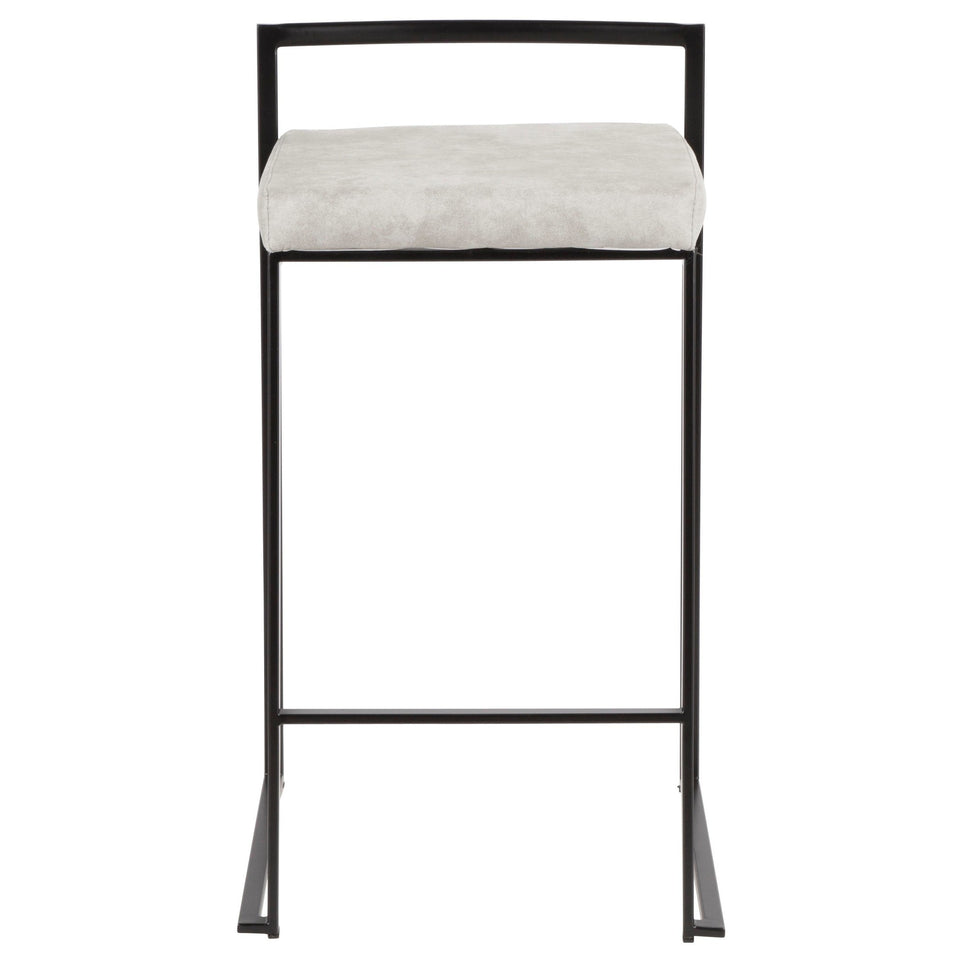 Fuji Stacker 26" Fixed-Height Counter Stool - Set of 3