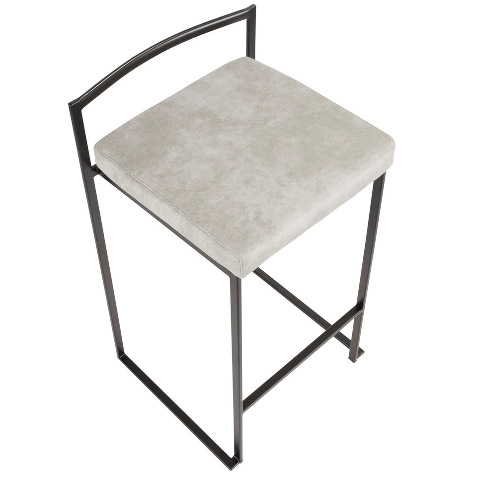 Fuji Stacker 26" Fixed-Height Counter Stool - Set of 3