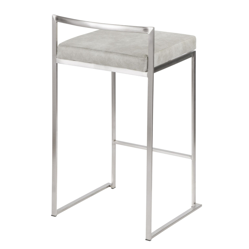 Fuji Stacker 26" Fixed-Height Counter Stool - Set of 3
