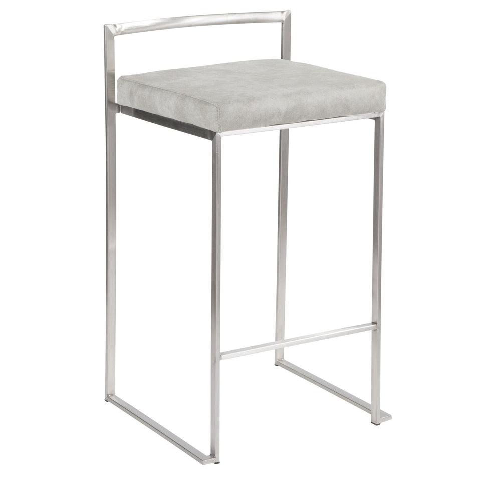 Fuji Stacker 26" Fixed-Height Counter Stool - Set of 3