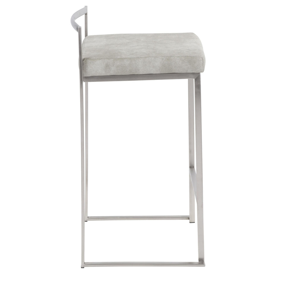 Fuji Stacker 26" Fixed-Height Counter Stool - Set of 3