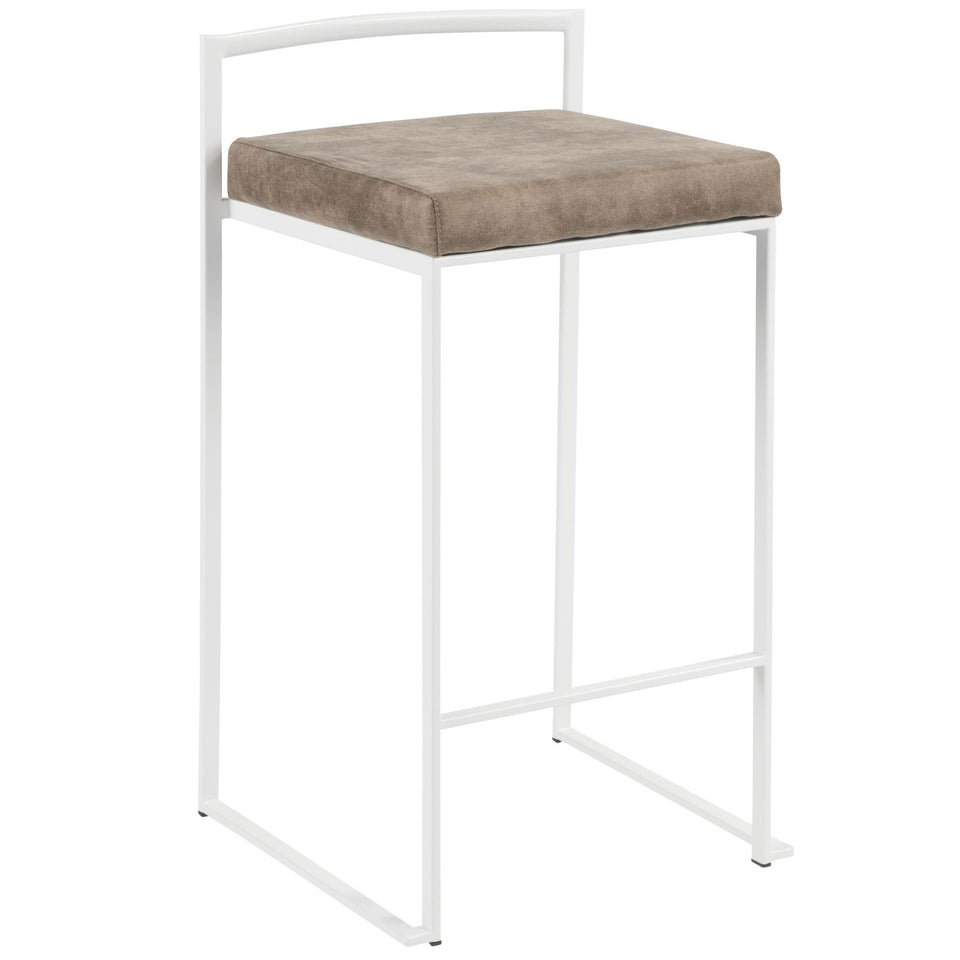 Fuji Stacker 26" Fixed-Height Counter Stool - Set of 3