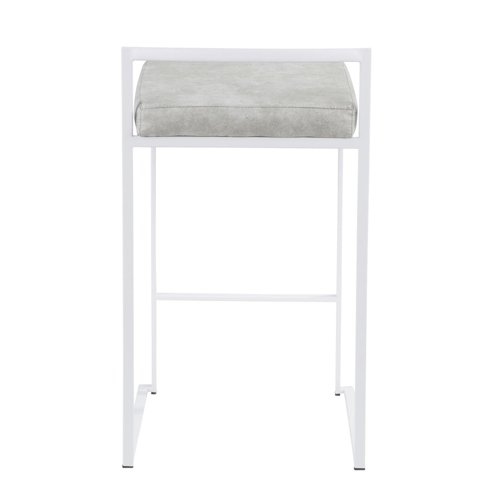 Fuji Stacker 26" Fixed-Height Counter Stool - Set of 3