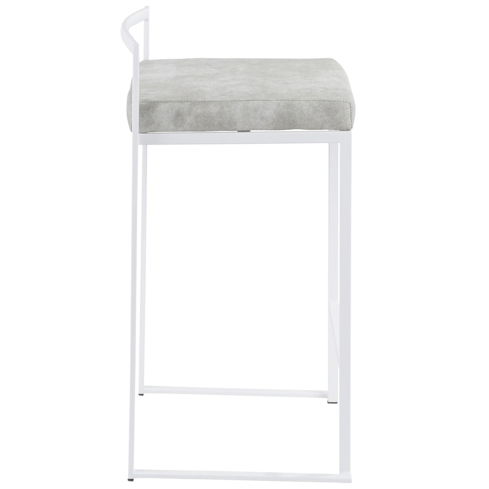 Fuji Stacker 26" Fixed-Height Counter Stool - Set of 3