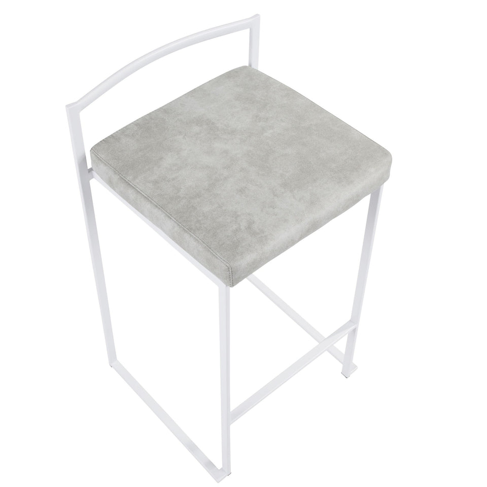 Fuji Stacker 26" Fixed-Height Counter Stool - Set of 3