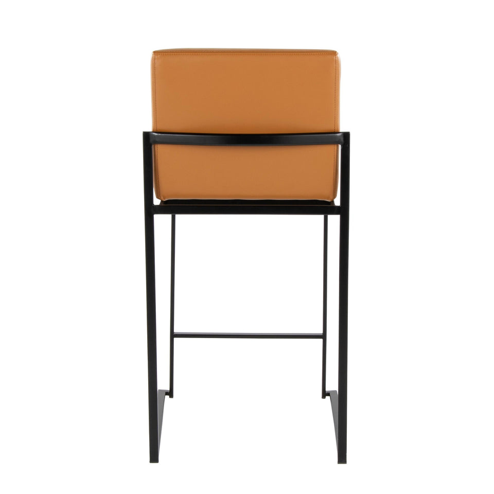 Fuji High Back 26" Fixed-Height Counter Stool - Set of 2