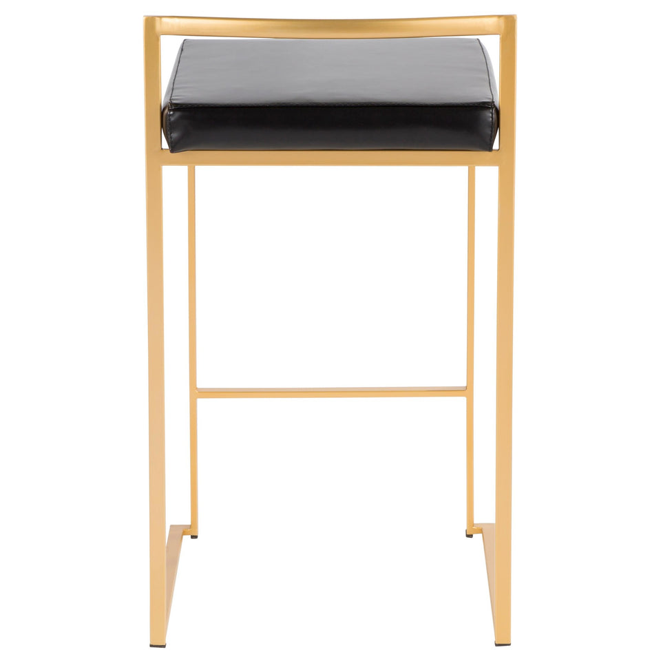Fuji Stacker 26" Fixed-Height Counter Stool - Set of 3