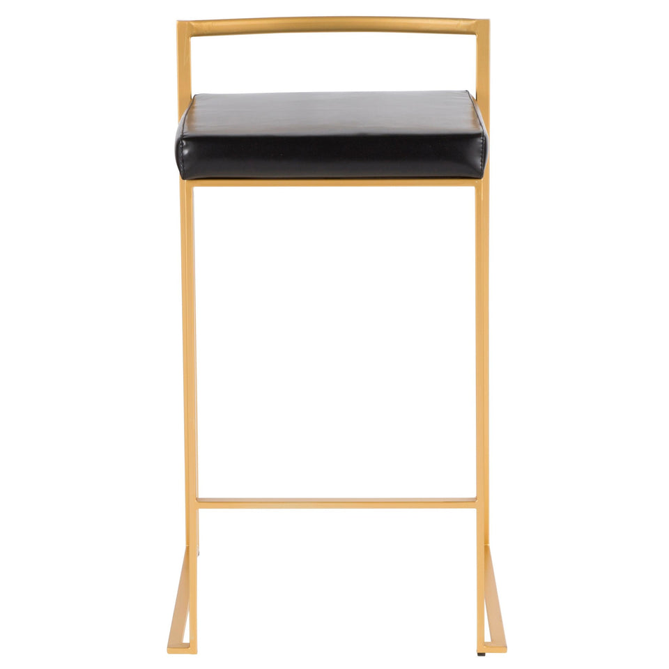 Fuji Stacker 26" Fixed-Height Counter Stool - Set of 3