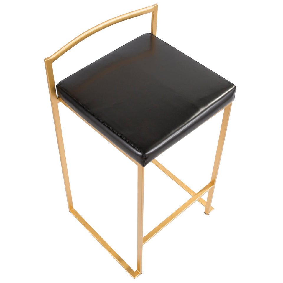 Fuji Stacker 26" Fixed-Height Counter Stool - Set of 3
