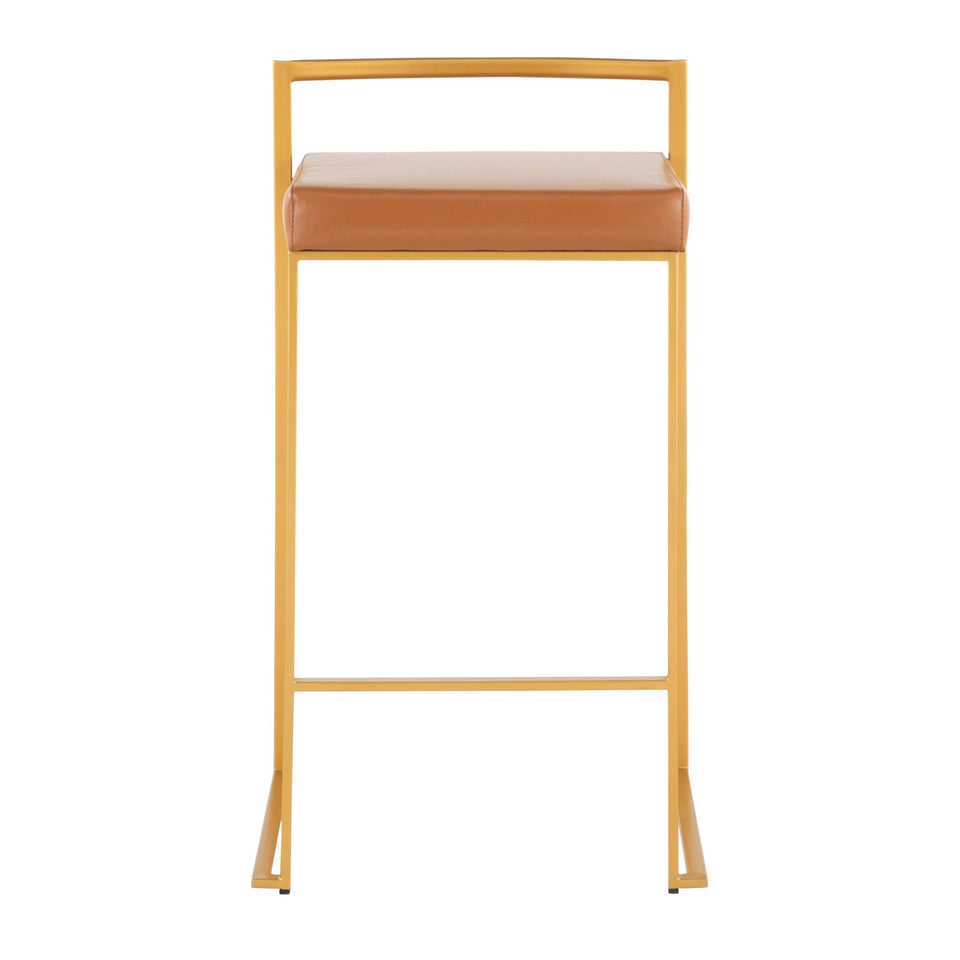 Fuji Stacker 26" Fixed-Height Counter Stool - Set of 3