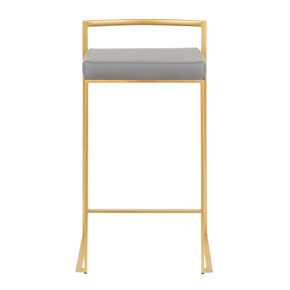 Fuji Stacker 26" Fixed-Height Counter Stool - Set of 3