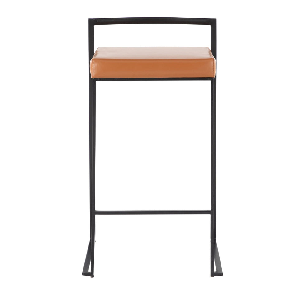 Fuji Stacker 26" Fixed-Height Counter Stool - Set of 3
