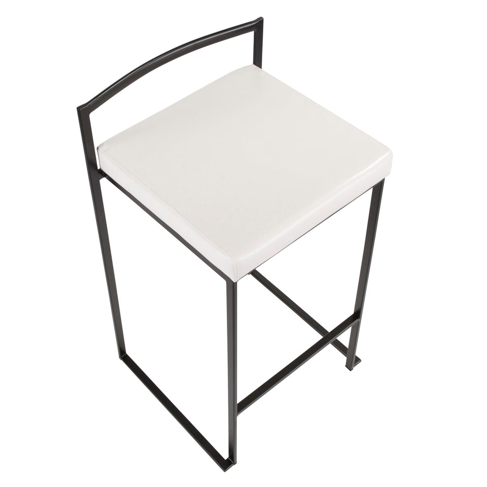Fuji Stacker 26" Fixed-Height Counter Stool - Set of 3