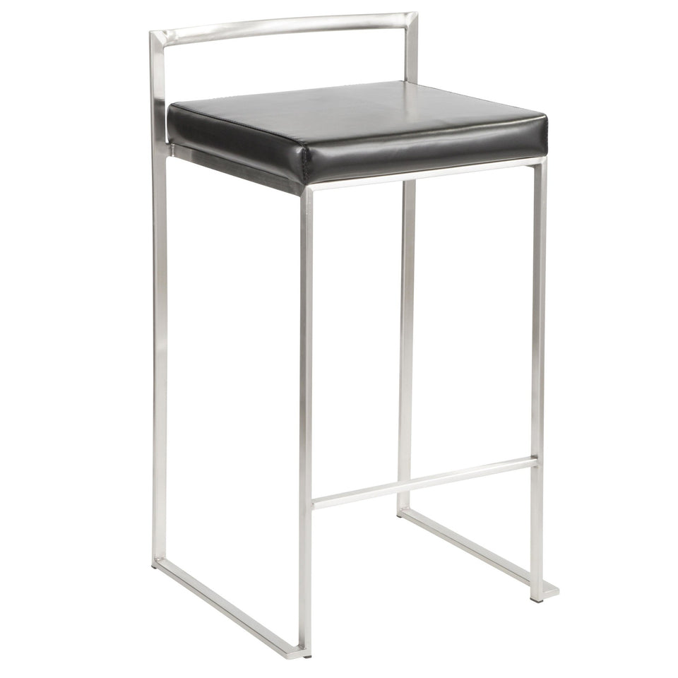 Fuji Stacker 26" Fixed-Height Counter Stool - Set of 3
