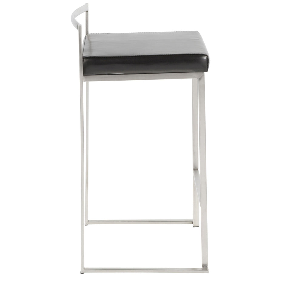 Fuji Stacker 26" Fixed-Height Counter Stool - Set of 3