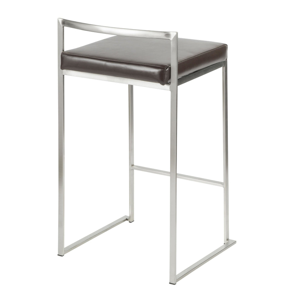 Fuji Stacker 26" Fixed-Height Counter Stool - Set of 3