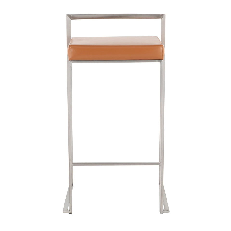 Fuji Stacker 26" Fixed-Height Counter Stool - Set of 3