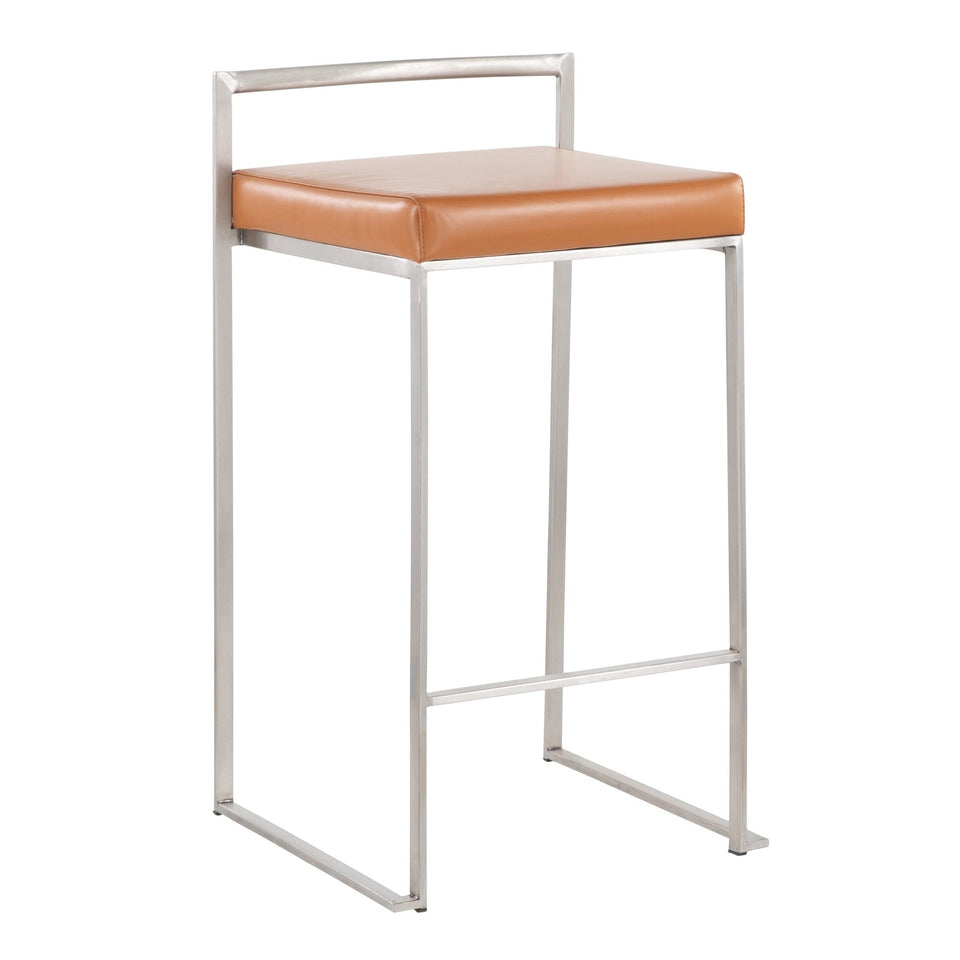 Fuji Stacker 26" Fixed-Height Counter Stool - Set of 3