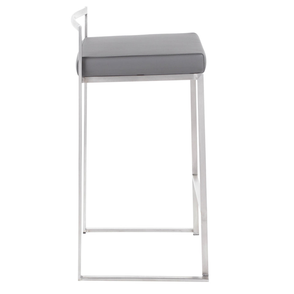 Fuji Stacker 26" Fixed-Height Counter Stool - Set of 3