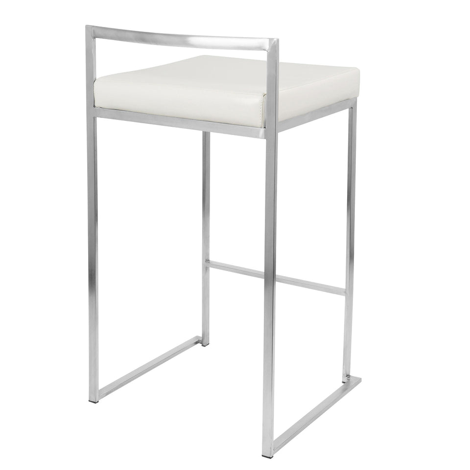 Fuji Stacker 26" Fixed-Height Counter Stool - Set of 3