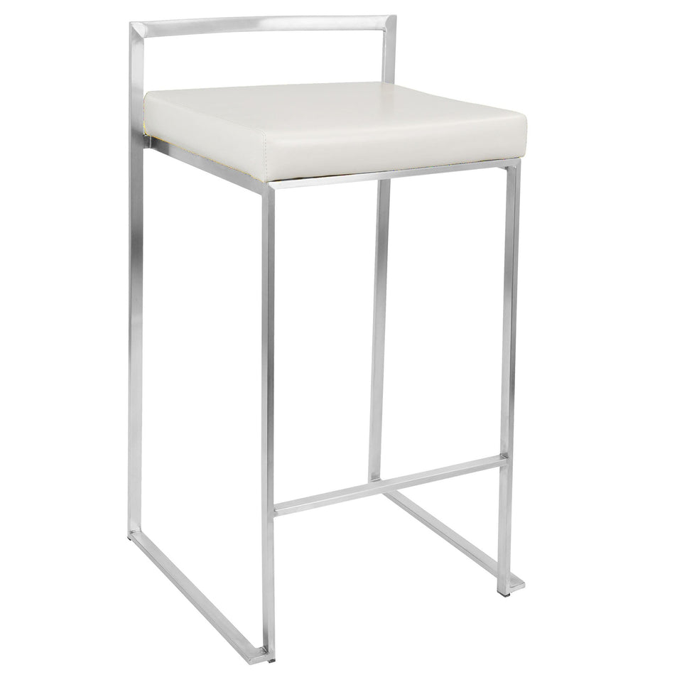 Fuji Stacker 26" Fixed-Height Counter Stool - Set of 3