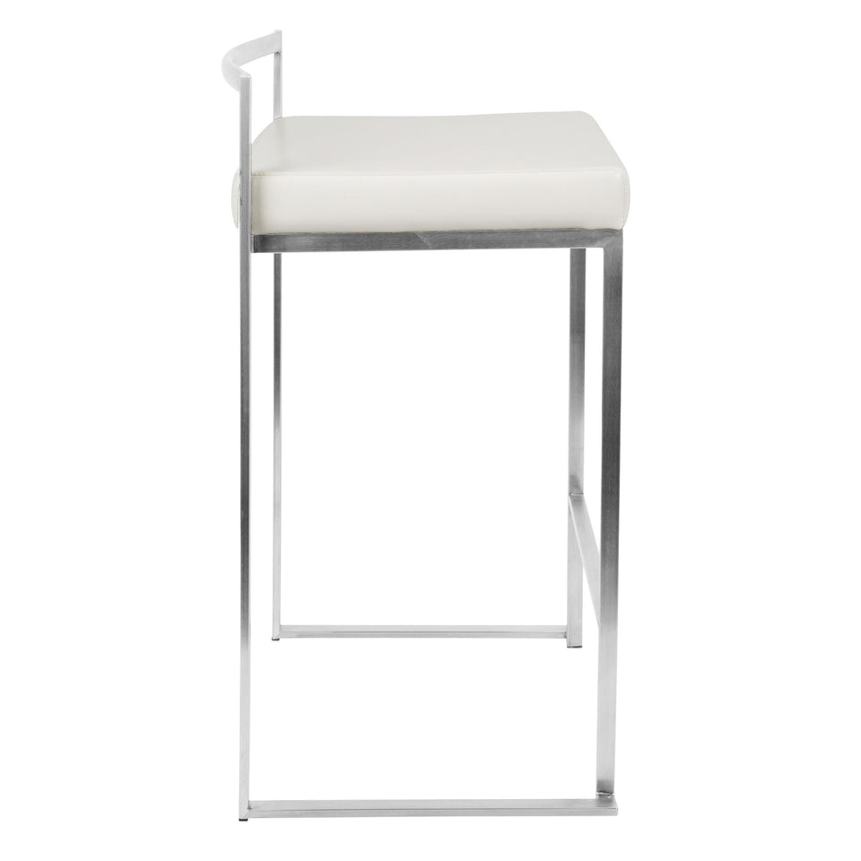 Fuji Stacker 26" Fixed-Height Counter Stool - Set of 3
