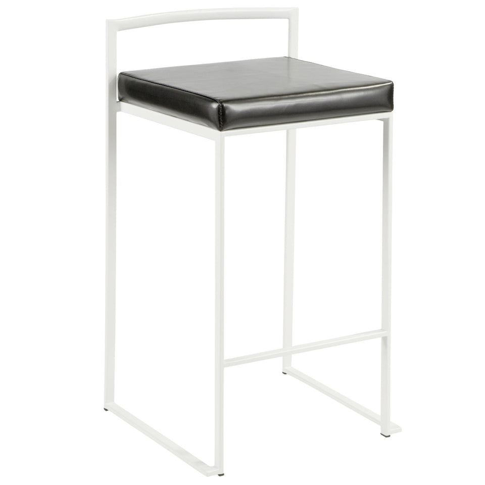 Fuji Stacker 26" Fixed-Height Counter Stool - Set of 3